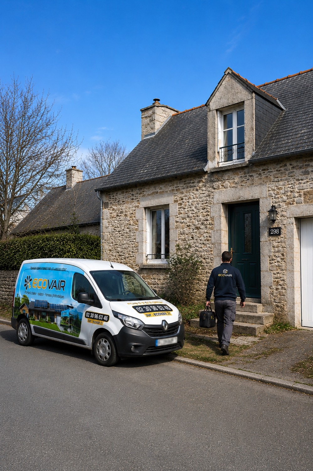 Étude gratuite à domicile par un technicien Ecovair